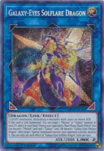 Yugioh Singles: Galaxy-Eyes Solflare Dragon [MP19-EN188] Prismatic Secret Rare