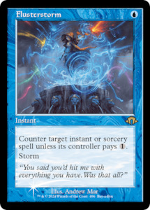 Mh3 Singles: Flusterstorm (Retro Frame) [Modern Horizons 3 Prerelease Promos]