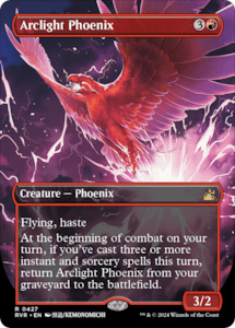 Wilds Of Eldraine Pre Orders: Arclight Phoenix (Anime Borderless) [Ravnica Remastered]