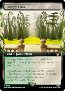 Canopy Vista (Extended Art) (Surge Foil) [Doctor Who]