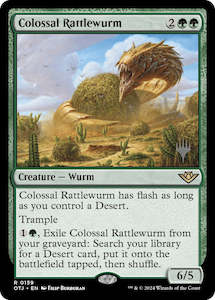 Colossal Rattlewurm (Promo Pack) [Outlaws of Thunder Junction Promos]