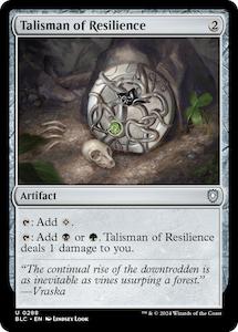 Talisman of Resilience [Bloomburrow Commander]