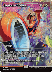 Explosive Getaway (Showcase) (Fracture Foil) [Aetherdrift]