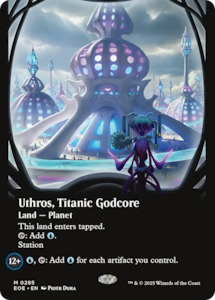 Edge Of Eternities: Uthros, Titanic Godcore (Borderless) [Edge of Eternities]