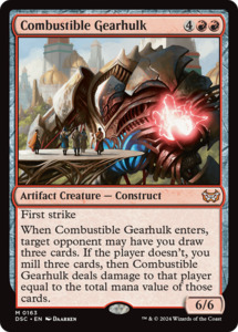 Duskmourn: Combustible Gearhulk [Duskmourn: House of Horror Commander]