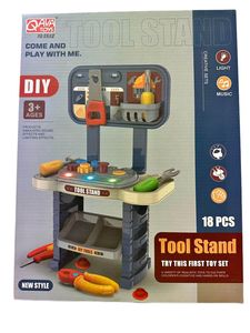 Tool stand toy set