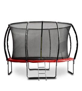12 feet trampoline with ladder and Basketball hoop for kids