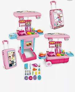 3 in 1 children’s kitchen suitcase playset