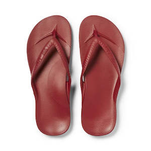 u_jandal black: Archies Arch Support Jandal Sangria Red