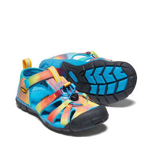 Girls: Keen Big Kids - Seacamp II CNX Vivid Blue Original Tie Dye