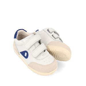 Bobux Step Ups Sizes 18 22: Bobux Step Up SU Champ Sneaker First Walker White Blue