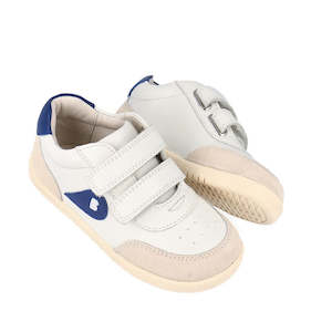Bobux Iwalk Sizes 22 26: Bobux Kids IWalk IW Champ Sneaker Chalk White Blue 650501