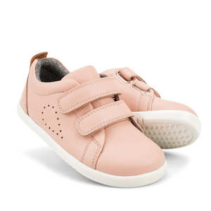 Bobux Iwalk Sizes 22 26: Bobux Iwalk Grass Court Seashell Pink Leather Trainer 633724