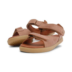 Bobux Kid Plus Range Sizes 27 33: Bobux Kid+ Plus Driftwood Caramel Open Toe Sandal 833504A