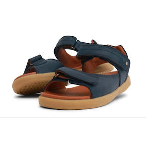 Bobux Kid Plus Range Sizes 27 33: Bobux Kid+ Plus Driftwood Navy Open Toe Sandal 833501AA