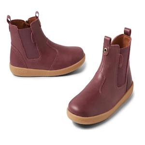 Kids Boots: Bobux Kid+ Jodphur Leather Boot Fig Purple 800803
