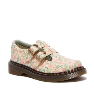 Dr Martens Kids 8065 J Cloud Cream Floral T Mary Jane Leather Shoe