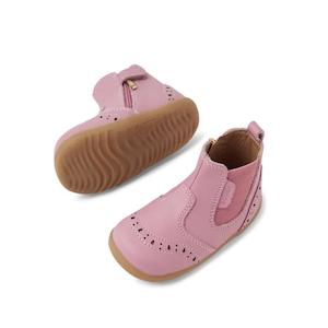 Bobux Step Ups Sizes 18 22: Bobux Step Up Billie Girls Boot Lilas PInk 752003