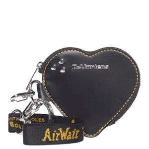 Accessories: Dr Martens Heart Purse Keyring Black Kiev Leather Bag Charm