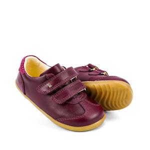 Bobux Step Ups Sizes 18 22: Bobux Step Up SU Sprite Leather Sneaker Boysenberry Purple