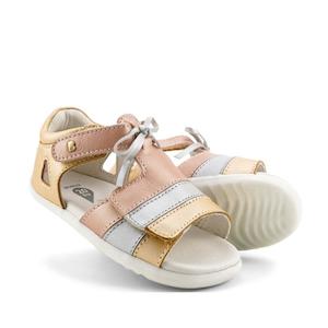 Bobux Step Ups Sizes 18 22: Bobux Step Up Mirror Pale Gold Leather Sandal 727326 NOT RETURNABLE Clearance