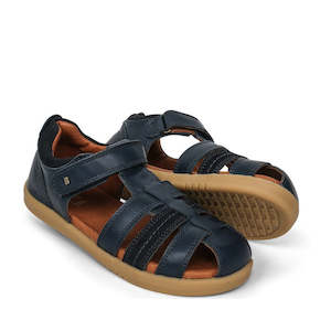 Sandals Beach Girls Boys: Bobux Kid+ Plus Roam Navy Closed Toe Sandal 830503A