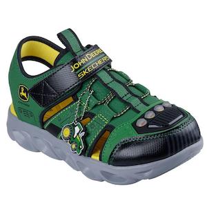 Sandals Beach Girls Boys: Skechers Kids Hypno Splash John Deere Light Up Sandal