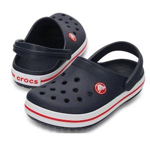 Sandals Beach Girls Boys: Crocs Kids - Crocband Classic Clog K Navy Red Youths