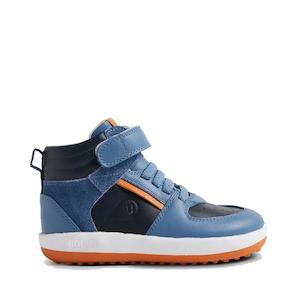 Boots Girls And Boys: Bobux Kid+ TopSpin Leather Boots Elemental Blue 852404