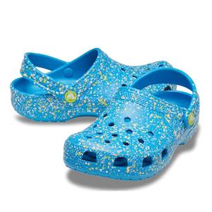 Crocs Kids - Toddlers Classic Clog K Paint Splatter Print Blue Pink Multi