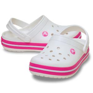 Crocs: Crocs Kids - Crocband Classic Clog K White Pink Crush Youths