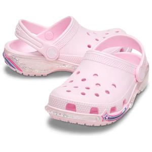 Crocs: Crocs Kids - Toddlers Classic Star Sparkle Shaker Clog K Ballerina Pink Sandals