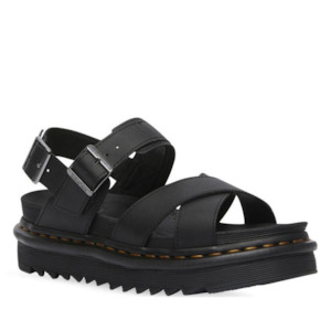 Sandals Jandals: Dr Martens - Voss II Cross Strap Sandal Hydro Black