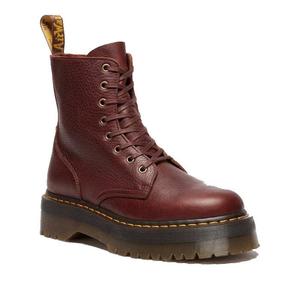 Kids Boots: Dr Martens Jadon Cashew Tan Ambassador Leather Zip Boot