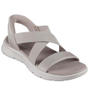 Skechers Go Walk: Skechers Womens WIDE WIDTH Slip Ins Sandals Go Walk Flex Glimmer Up Taupe