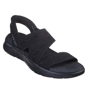 Skechers Womens Slip Ins Sandals Go Walk Flex Belle Black
