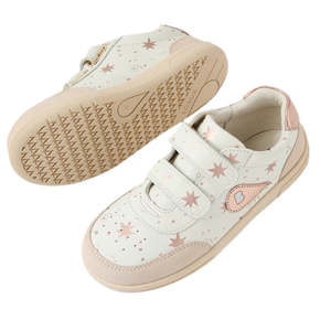 Bobux Kids Plus Junior KP Champ II Sneaker Star Chalk White Rose Gold