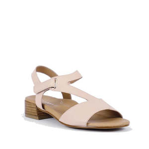 Bay Lane Dune Womens Leather Low Heel Sandal Blush Pink