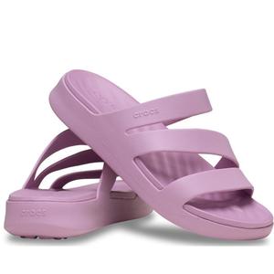 Crocs Womens Getaway Strappy Hydrangea Purple Slide