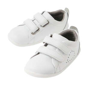 Bobux Step Up Grass Court Trainer Optical White First Shoes