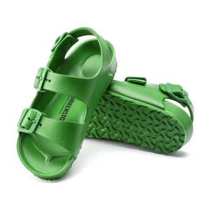 Sandals Beach Girls Boys: Birkenstocks Kids Fern Green Milano EVA Sandal Narrow Width
