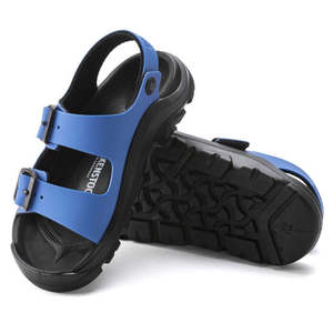 Sandals Beach Girls Boys: Birkenstock Mogami Narrow Kids Ultra Blue Black Birko Flor Sandal