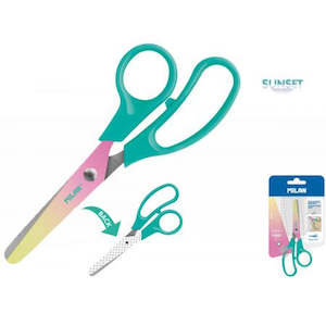School Scissors MILAN SUNSET GREEN 13cm