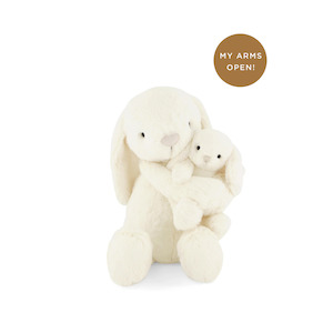 Baby Toddler Giftware: Snuggle Bunnies | Plush Frankie the Hugging Bunny - Marshmallow 30cm