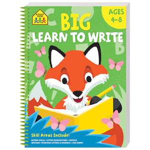 School And Kindergarten: School Zone Big Spiro Workbook Writing