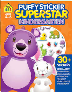 School Zone Puffy Sticker Superstar: Kindergarten