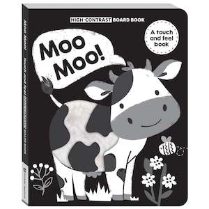 Baby Toddler Books: High Contrast Moo Moo! Touch and Feel Board Book