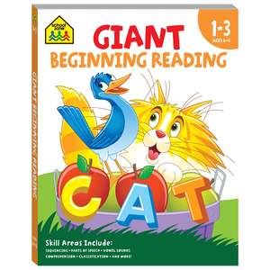 Books: Giant Workbook Beginning Reading RRP $36.99