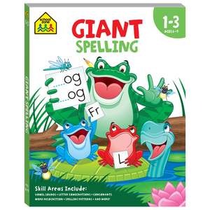 School And Kindergarten: Hinkler | School Zone Giant Workbook Spelling
