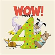 Baby Toddler Books: WOW! You're Four birthday book